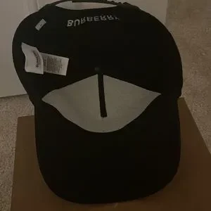 Burberry Black Love Print Cotton Gabardine Baseball Cap Burberry Men main image 4